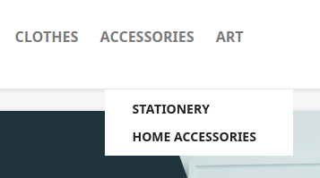Prestashop vertical dropdown categories menu