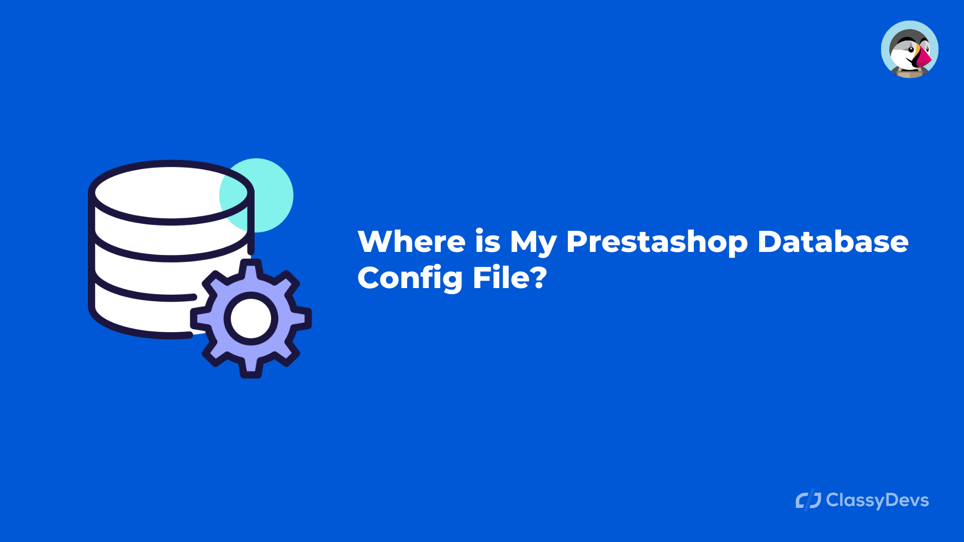 prestashop database config file