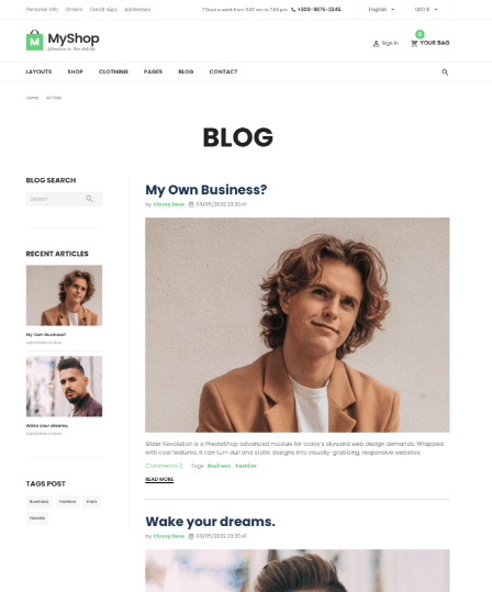 myshop best free for prestashop themes home demo