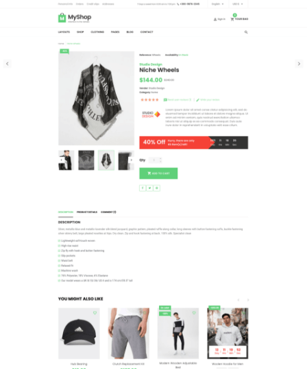 myshop best free prestashop themes home demo