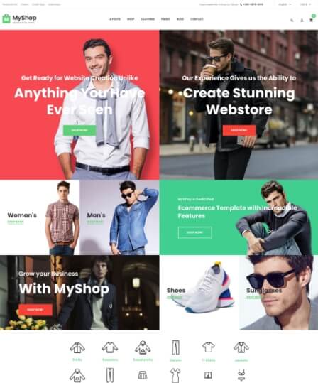 myshop free prestashop themes