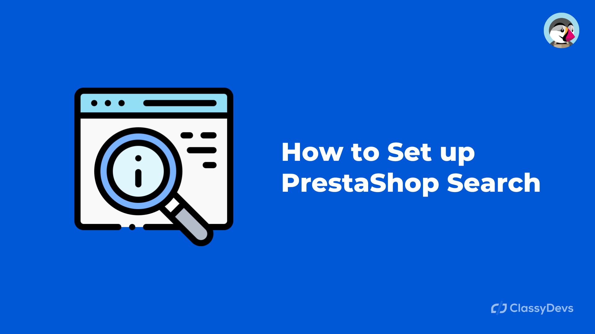 setup PrestaShop search