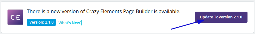 Crazy Element PrestaShop Page Builder  New Update Available